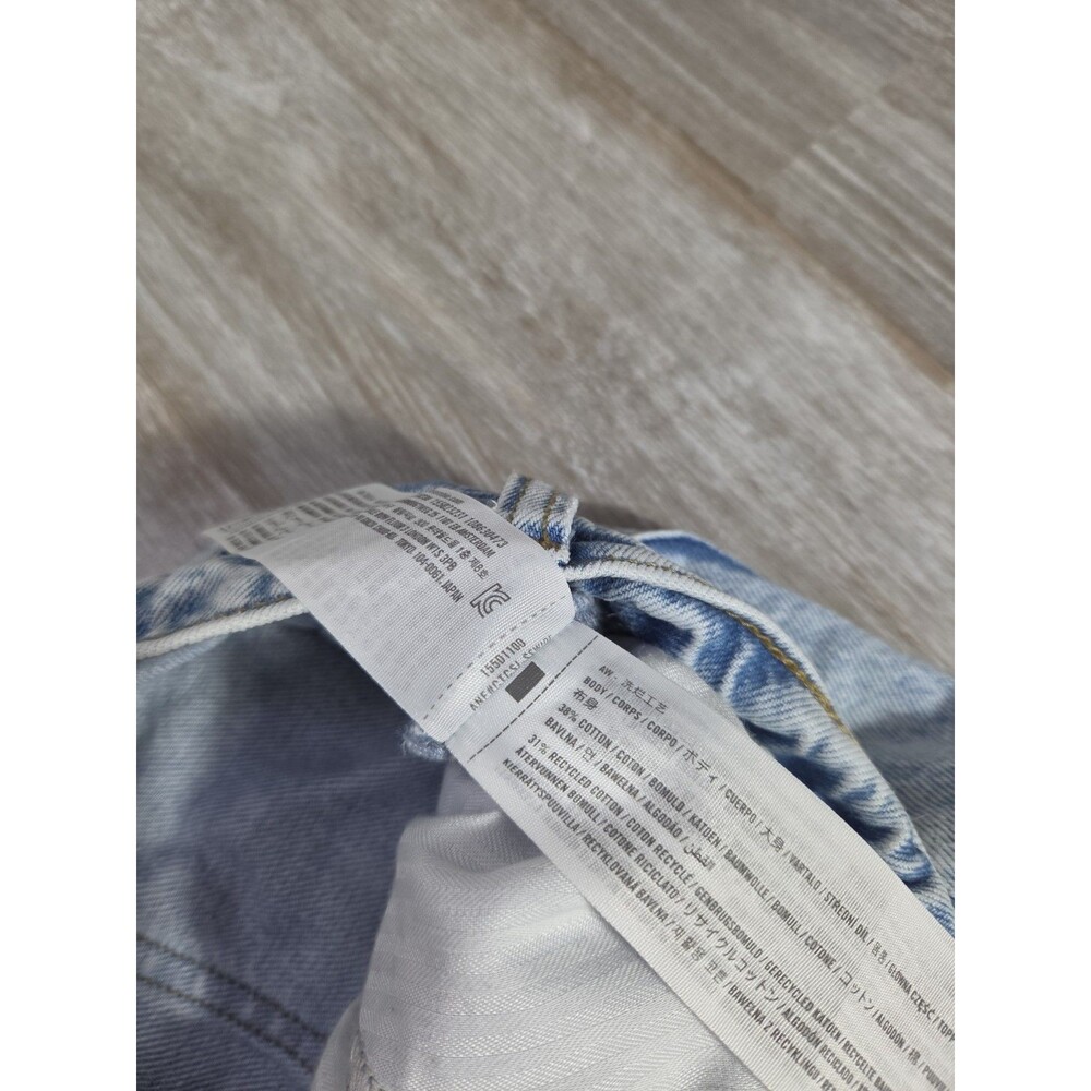 Abercrombie & Fitch The Loose High Rise Jeans Light Wash Straight Leg 26/2R GUC - Picture 7 of 12